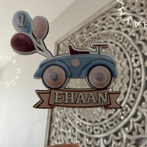 Personalized 3D Car Cake Topper
