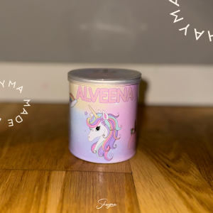 Personalized Pastel Unicorn Favor Tin