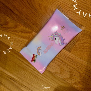 Personalized Unicorn Chocolate Bar Wrapper