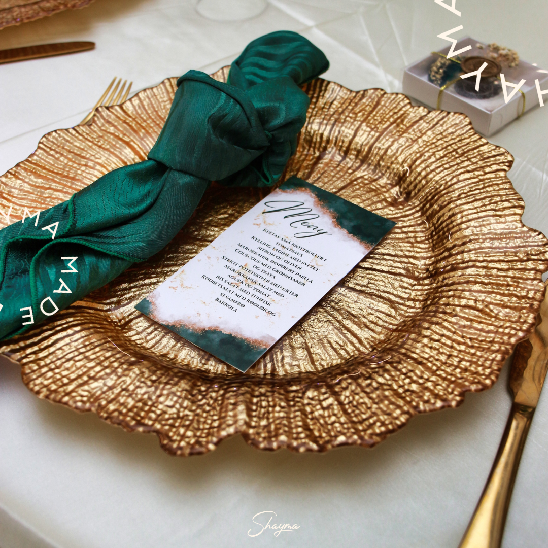 Custom Wedding Decor - "Emerald & Gold" Style - Image 4