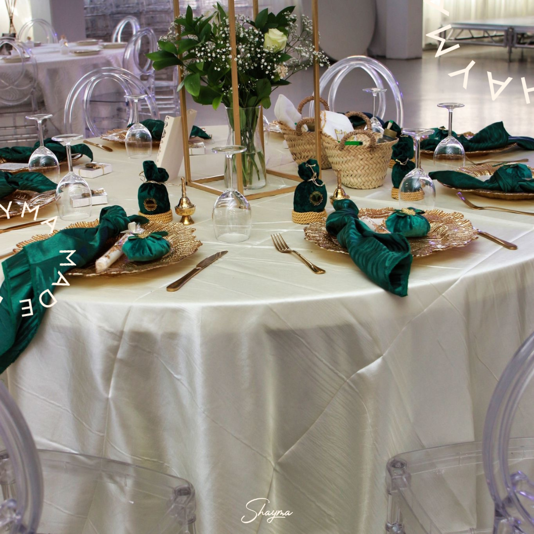 Custom Wedding Decor - "Emerald & Gold" Style - Image 2