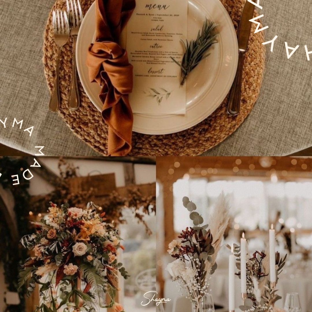 Custom Wedding Decor - "Rustic Earth Tones" Style - Image 3