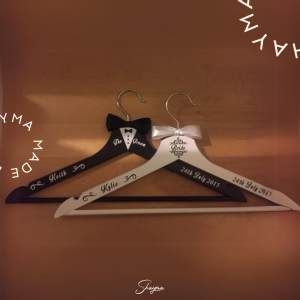Personalized Wedding Dress & Suit Hangers