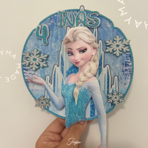 Personalized Frozen Elsa Cake Topper