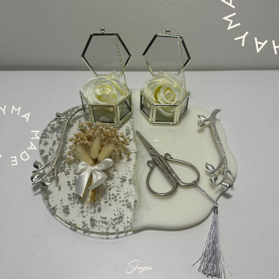Custom Resin Engagement & Nikkah Trays - Image 6