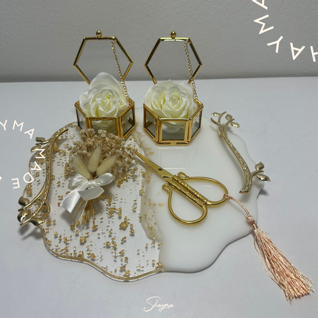 Custom Resin Engagement & Nikkah Trays - Image 5
