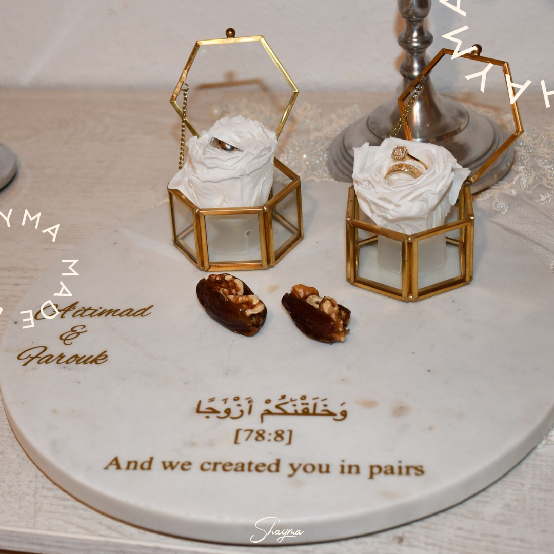Custom Resin Engagement & Nikkah Trays - Image 4