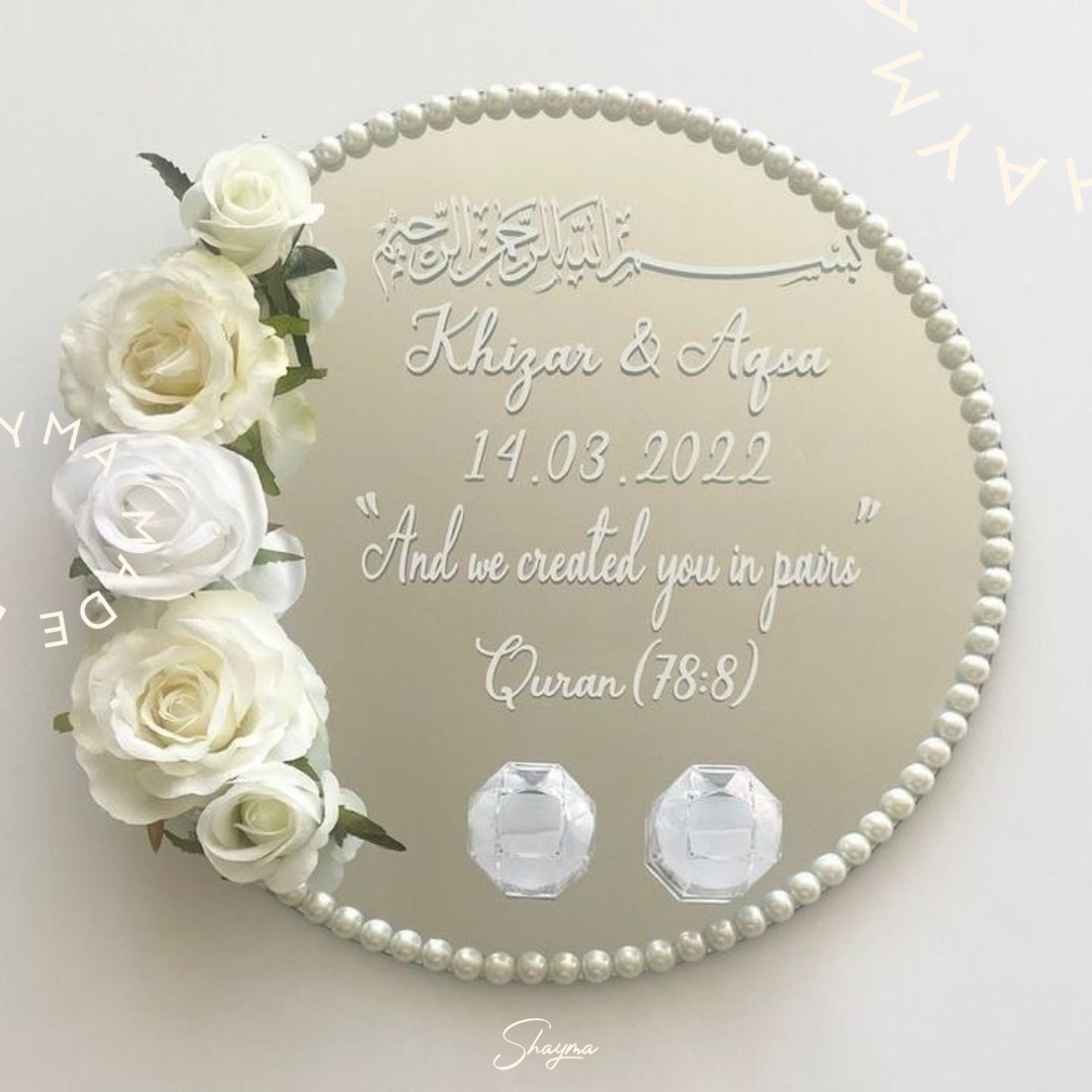 Custom Resin Engagement & Nikkah Trays - Image 2